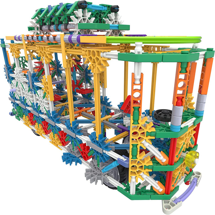 K'nex 80209 Juego de construcción de megamodelos, Conjunto de Aprendizaje Stem de 700 Piezas, Colorido Juguete de construcción de Edificios Modelo 40 para niños de 7 años o más (Multicolor
