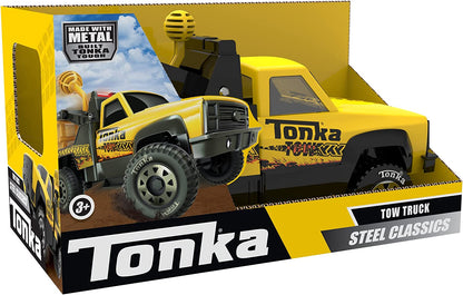 Tonka 06036 Steel Classics Tow Truck, Construction Truck Toy for Children, Kids Construction Toys for Boys and Girls, Interactive Vehicle Toys for Creative Play, Toy Trucks for Children Aged 3 + 2. St
