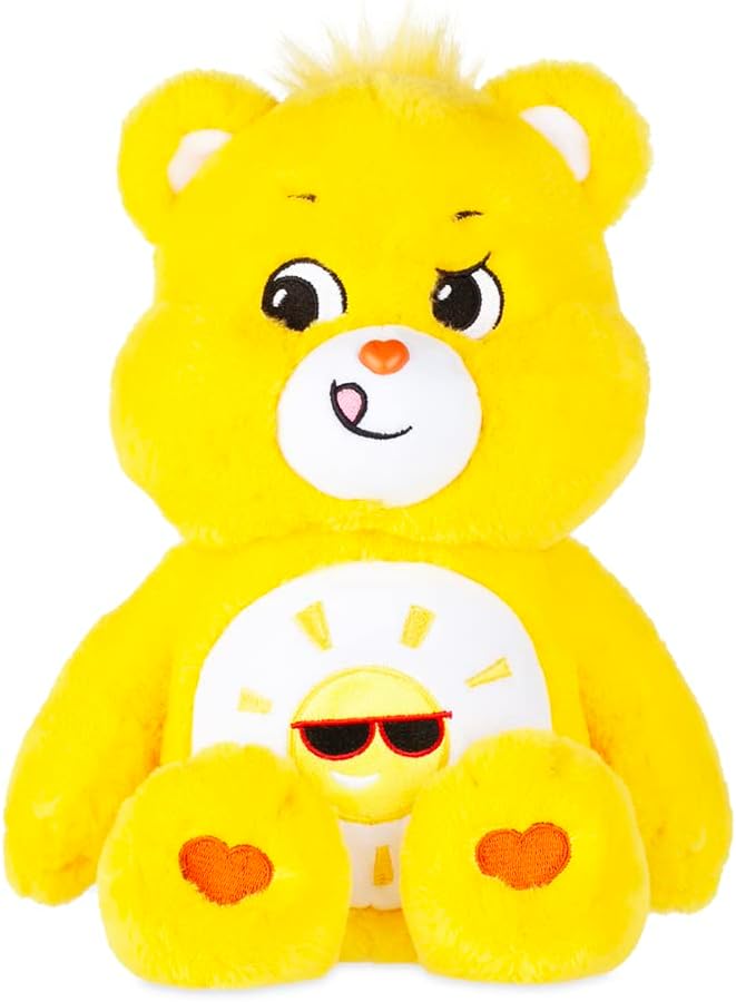 Care Bears | Share Bear 35cm Medium Plush | Collectable Cute Plush Toy, Cuddly Toys for Children, Soft Toys for Girls and Boys, Cute Teddies Suitable for Girls and Boys Ages 4+ | Basic Fun 22063
