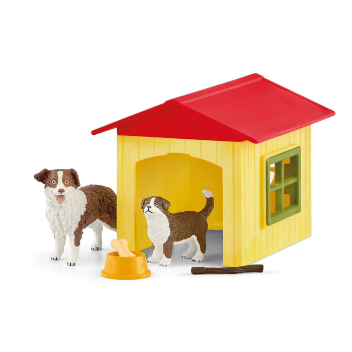 SCHLEICH Farm World Friendly Dog House Toy Playset, Multi-colour (42573)