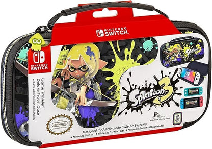 Game Traveler Splatoon 3 - Custodia Switch Ufficiale Nintendo Morbido Nero per Nintendo Switch