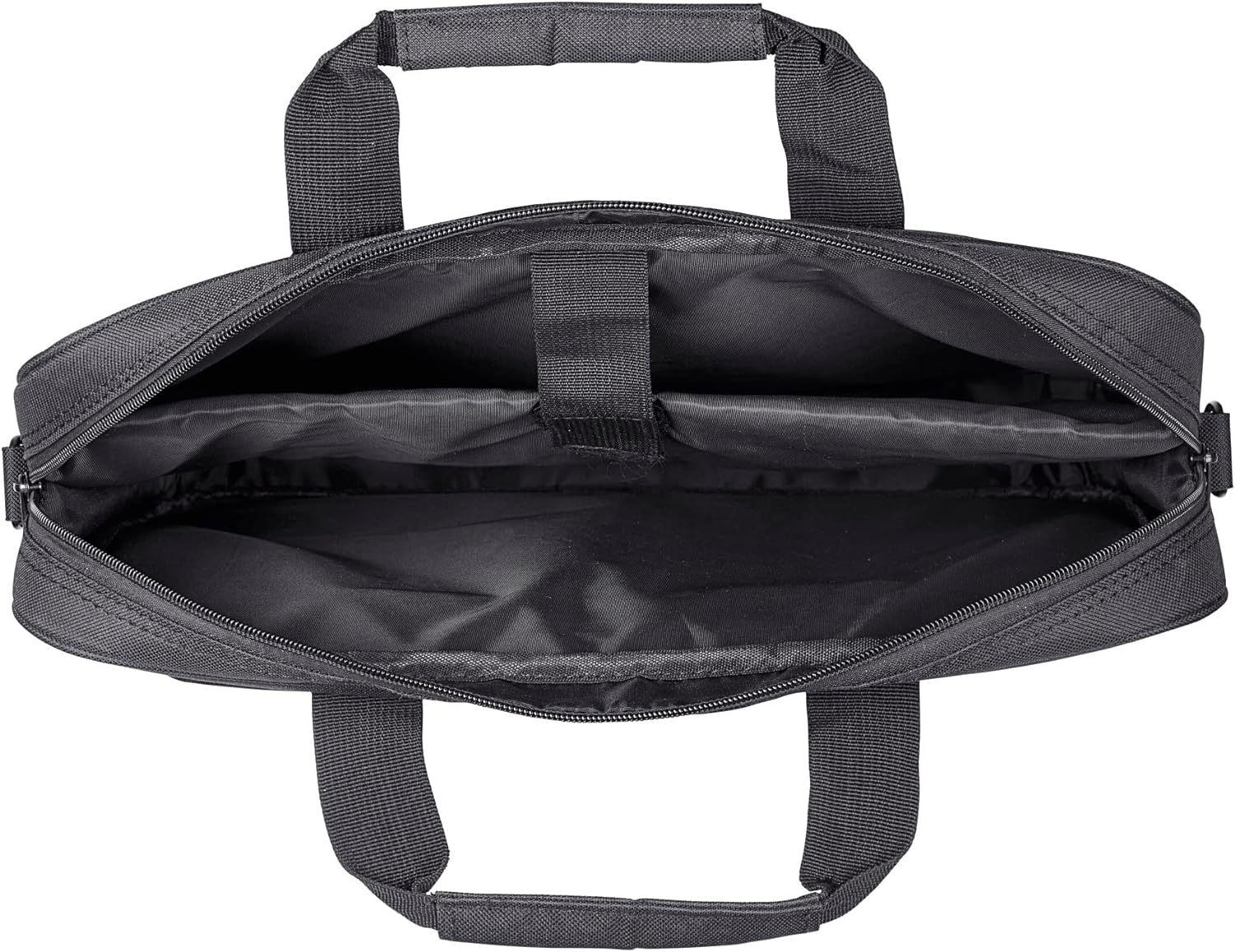 Trust Primo Laptop Bag 16 Inch, Work Bag with Padded Interior, Adjustable Shoulder Strap, Dual Metal Zippers, Messenger Bag for Business, Notebooks, Macbook - Black