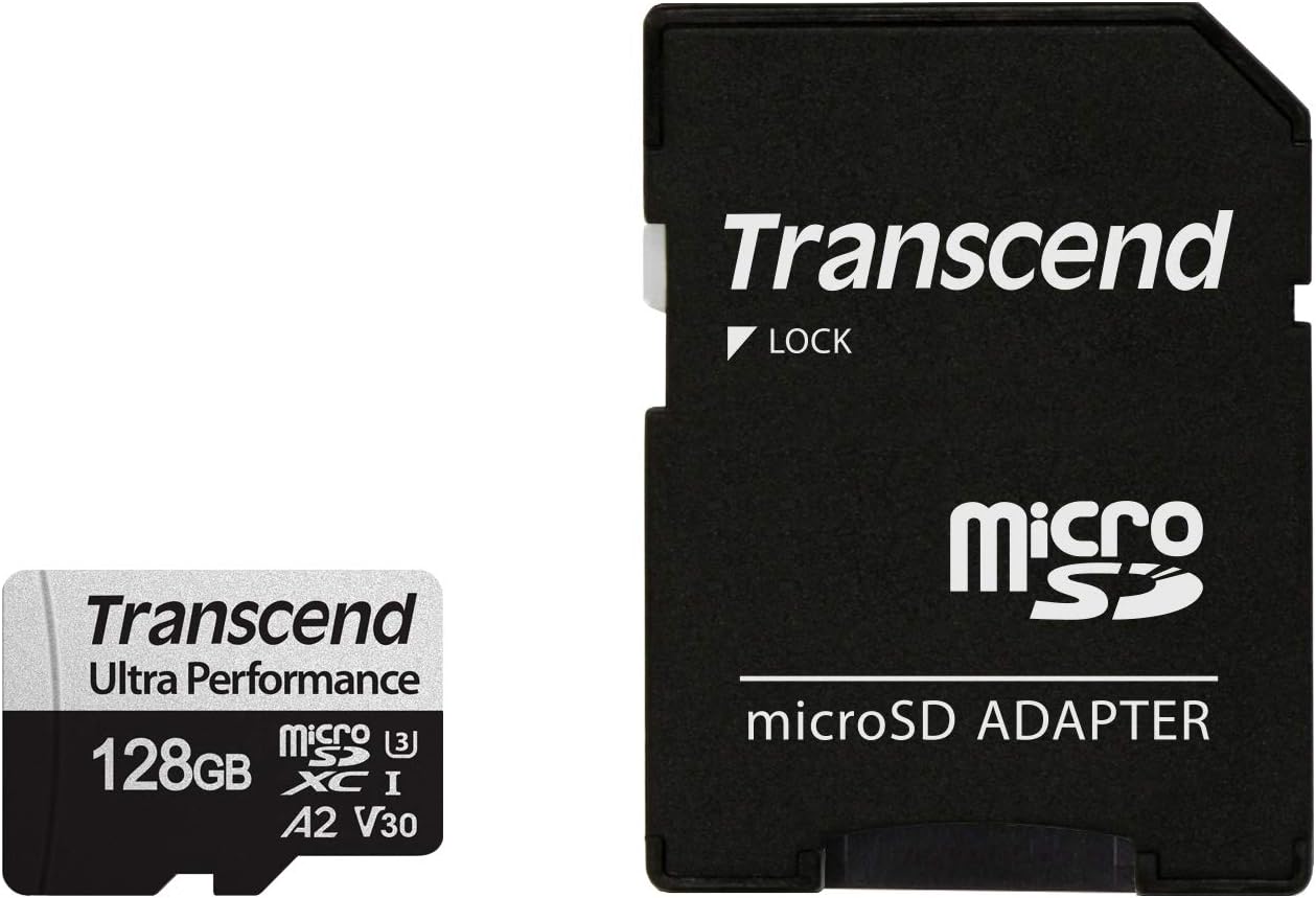 Transcend Performance card Imaging microSD 128GB microSD w/ adapter UHS-I U3 A2 Ultra Performance /Memory