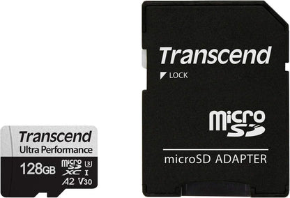 Transcend Performance card Imaging microSD 128GB microSD w/ adapter UHS-I U3 A2 Ultra Performance /Memory