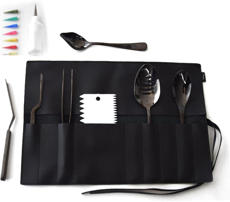 mikamax – mm Chef's Plating Tool Set – Kitchen Chef Cooking Equipment – Culinaire Coating Kit – Plating Kit – 8-Piece Set