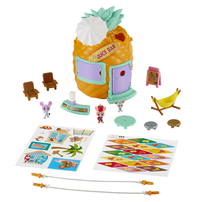 Character Options 07395 Millie & Friends Mouse in The House Pineapple Juice Bar Playset, Collectable Toys, Imaginative Play, Gift for 3-7 Year Old