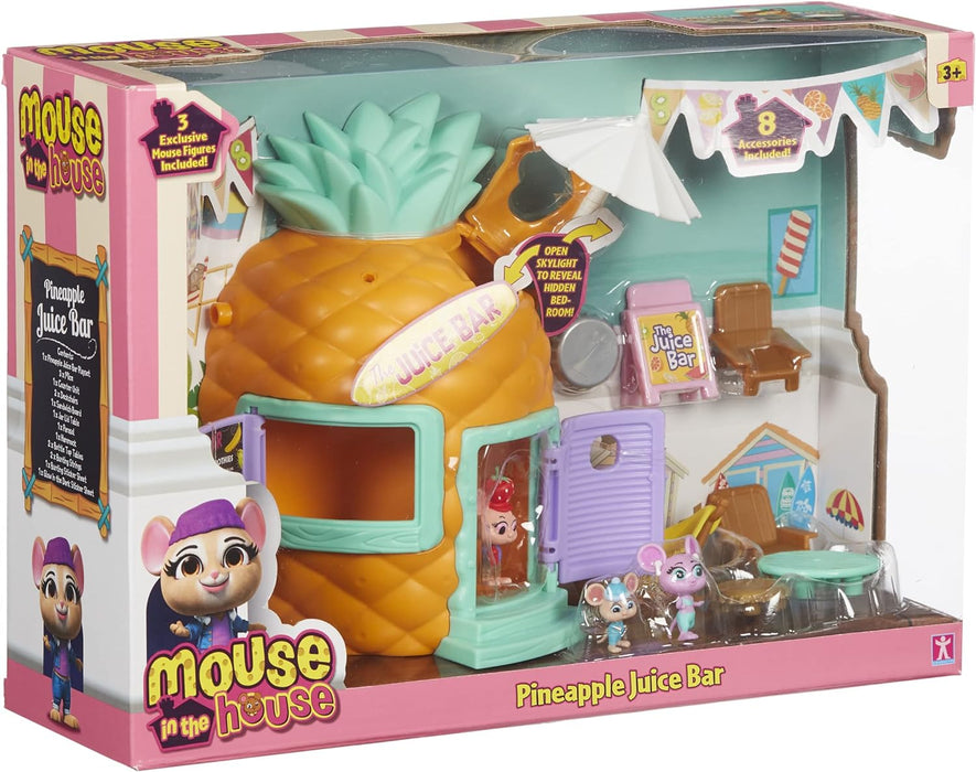 Character Options 07395 Millie & Friends Mouse in The House Pineapple Juice Bar Playset, Collectable Toys, Imaginative Play, Gift for 3-7 Year Old