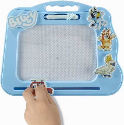 Bluey Carnet de voyage magnétique avec stylo et 3 tampons, dessinez et effacez sans désordre
