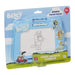 Bluey Carnet de voyage magnétique avec stylo et 3 tampons, dessinez et effacez sans désordre