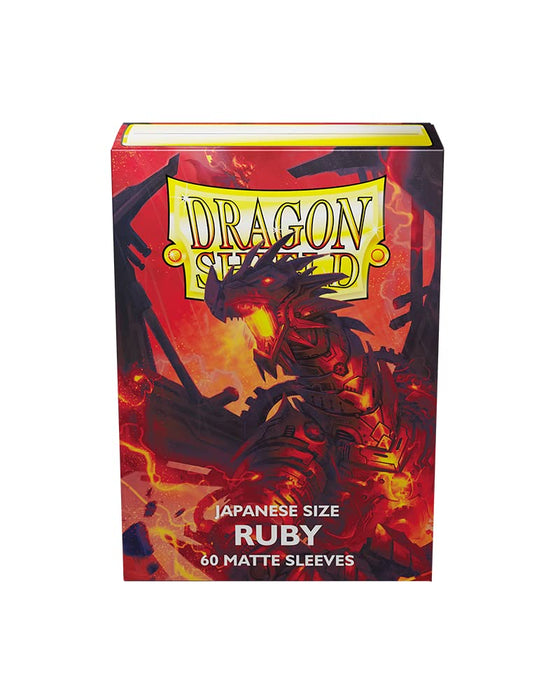 Dragon Shield Small Sleeves - Japanese Matte Ruby 'Geledar' (60 Sleeves)