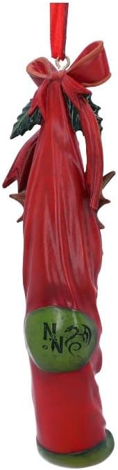 Nemesis Now Anne Stokes Magical Arrival Dragon Hanging Ornament 13.5cm, Resin, Red, Anne Stokes Giftware, Magical Arrival Hanging Ornament, Hook & Loop, Cast in the Finest Resin, Expertly Hand-Painted