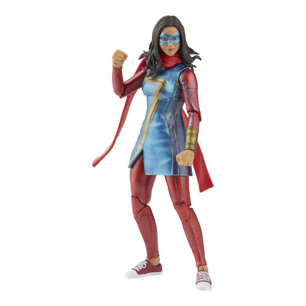Marvel Legends Series Disney Plus Ms MCU Series Action Figure 6-inch Collectible Toy, Includes 2 Accessories and 1 Build-A-Figure Part