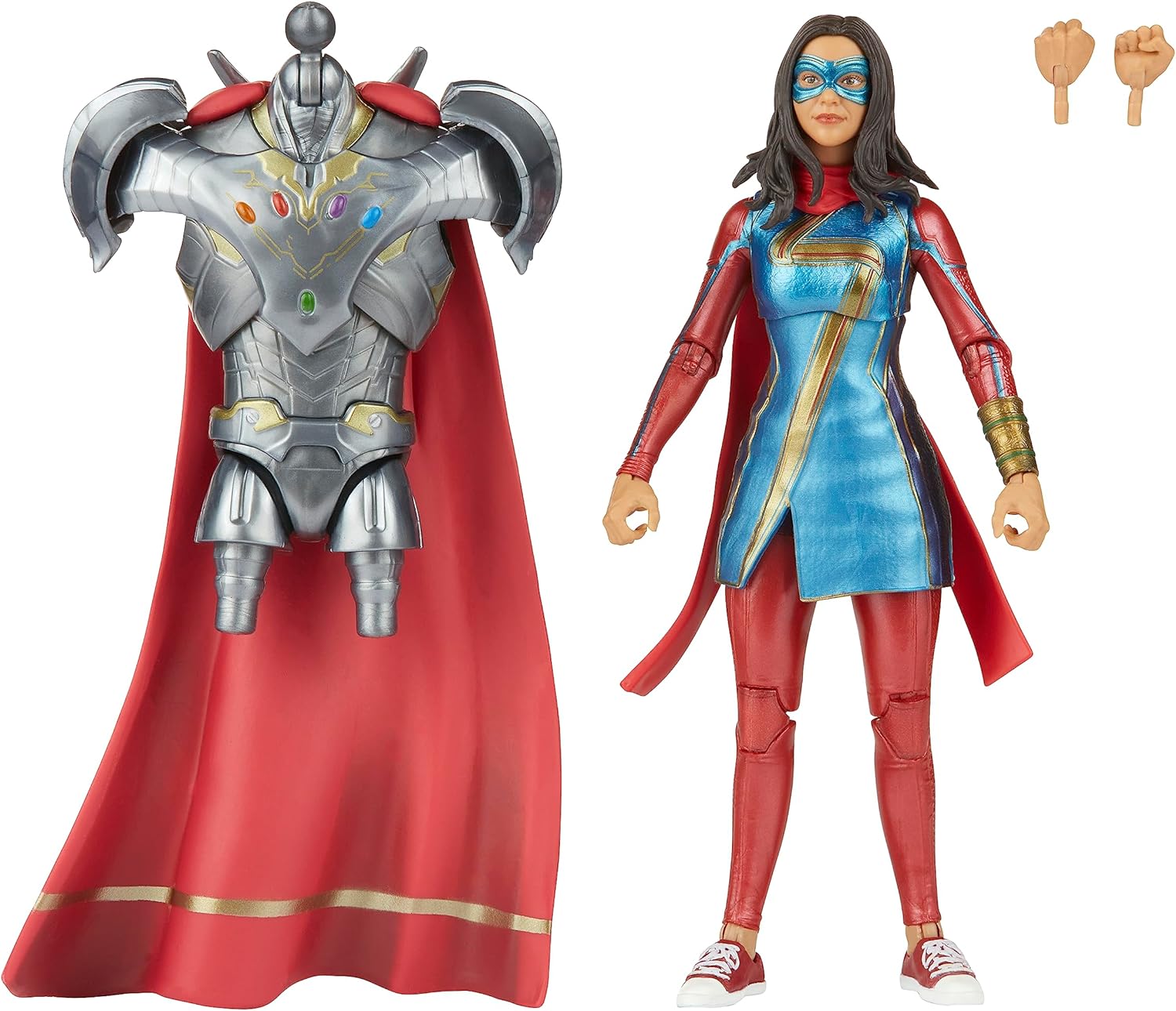 Marvel Legends Series Disney Plus Ms MCU Series Action Figure 6-inch Collectible Toy, Includes 2 Accessories and 1 Build-A-Figure Part