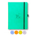 Dingbats* - Earth Cuaderno A5 Punteado - Mediano Libreta de Tapa Dura Cuero PU - Cierre Elástico, Soporte para bolígrafos, Marcador