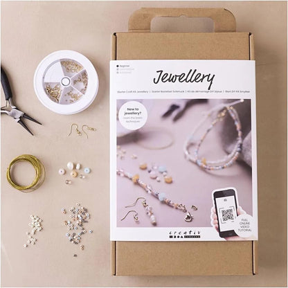 Creativ Beadwork, Beads, Chain, Rhinestones, Wood, Assorted Colours, One Size