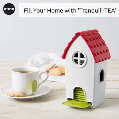 Pack of 3 - Tea House Tea Bag Organizer + Magic Mushroom Foldable Kitchen Funnel + Clean Dreams Kitchen Sponge Holder
