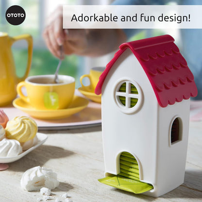 Pack of 3 - Tea House Tea Bag Organizer + Magic Mushroom Foldable Kitchen Funnel + Clean Dreams Kitchen Sponge Holder
