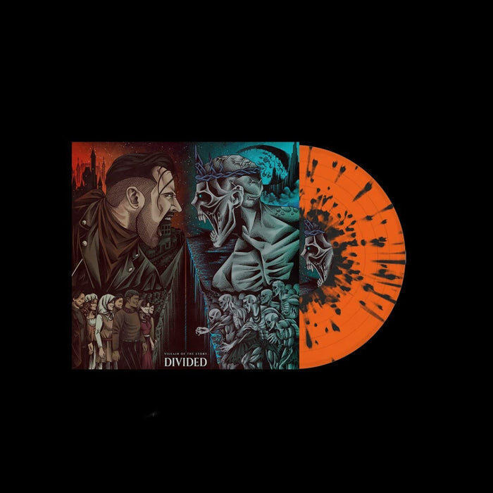 Divided - Orange/blue Splatter