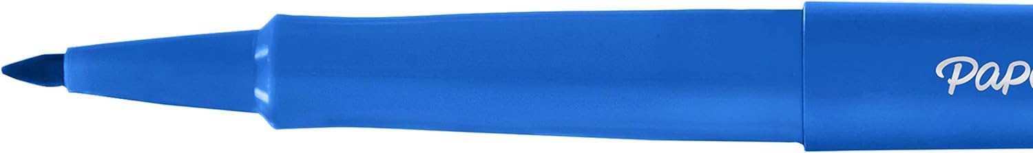 Paper Mate Flair Felt Tip Pens | Medium Point (0.7mm) | Blue | 5 Count