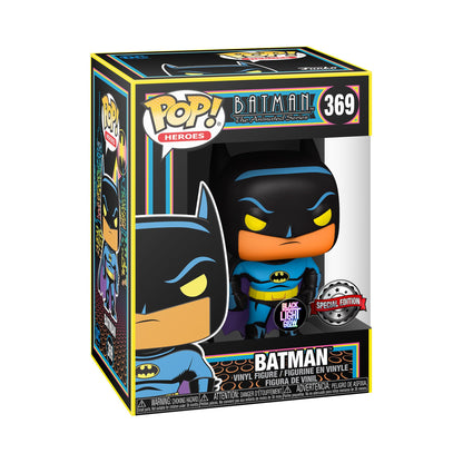 Funko Pop! Heroes: DC - Batman - (Black Light) - DC Comics- Figura in Vinile da Collezione - Idea Regalo - Merchandising Ufficiale - Giocattoli per Bambini e Adulti - Comic Books Fans