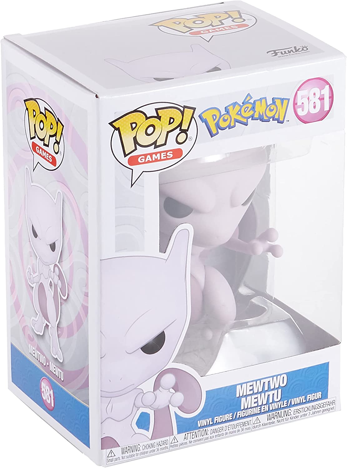 Funko POP! Games: Pokemon - Mewtwo - Collectable Vinyl Figure - Gift Idea - Official Merchandise - Toys for Kids & Adults - Video Games Fans - Model Figure for Collectors and Display
