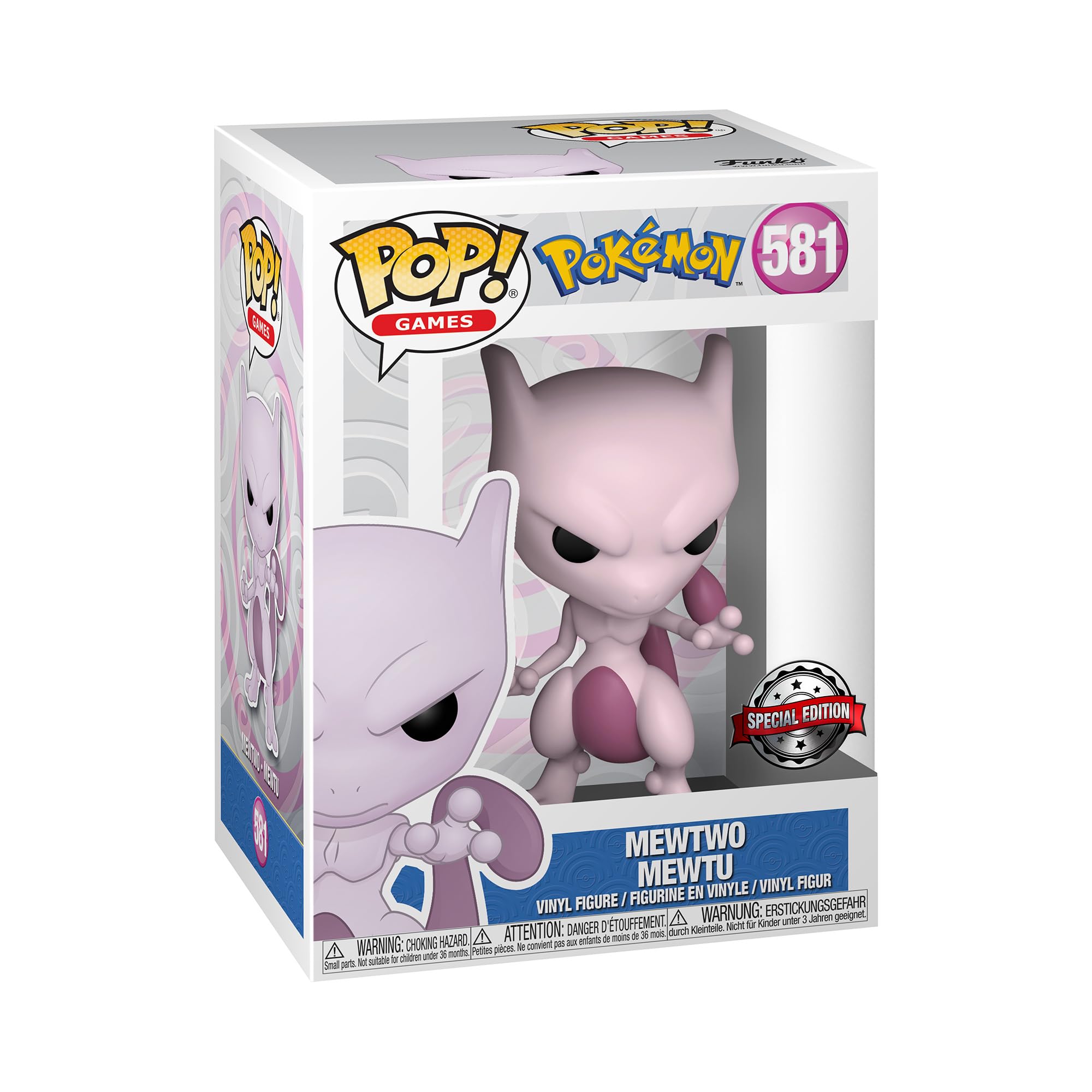 Funko POP! Games: Pokemon - Mewtwo - Collectable Vinyl Figure - Gift Idea - Official Merchandise - Toys for Kids & Adults - Video Games Fans - Model Figure for Collectors and Display