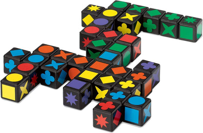 MindWare , Qwirkle Cubes, Miniature Game, Ages 6+, 2-4 Players, 45 Minutes Playing Time