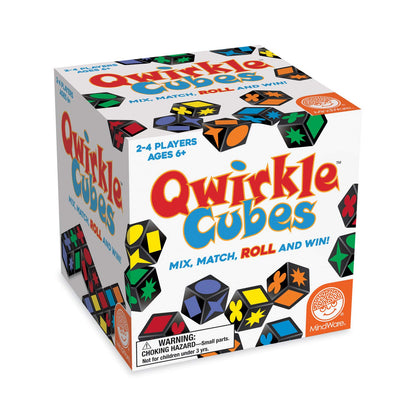 MindWare , Qwirkle Cubes, Miniature Game, Ages 6+, 2-4 Players, 45 Minutes Playing Time