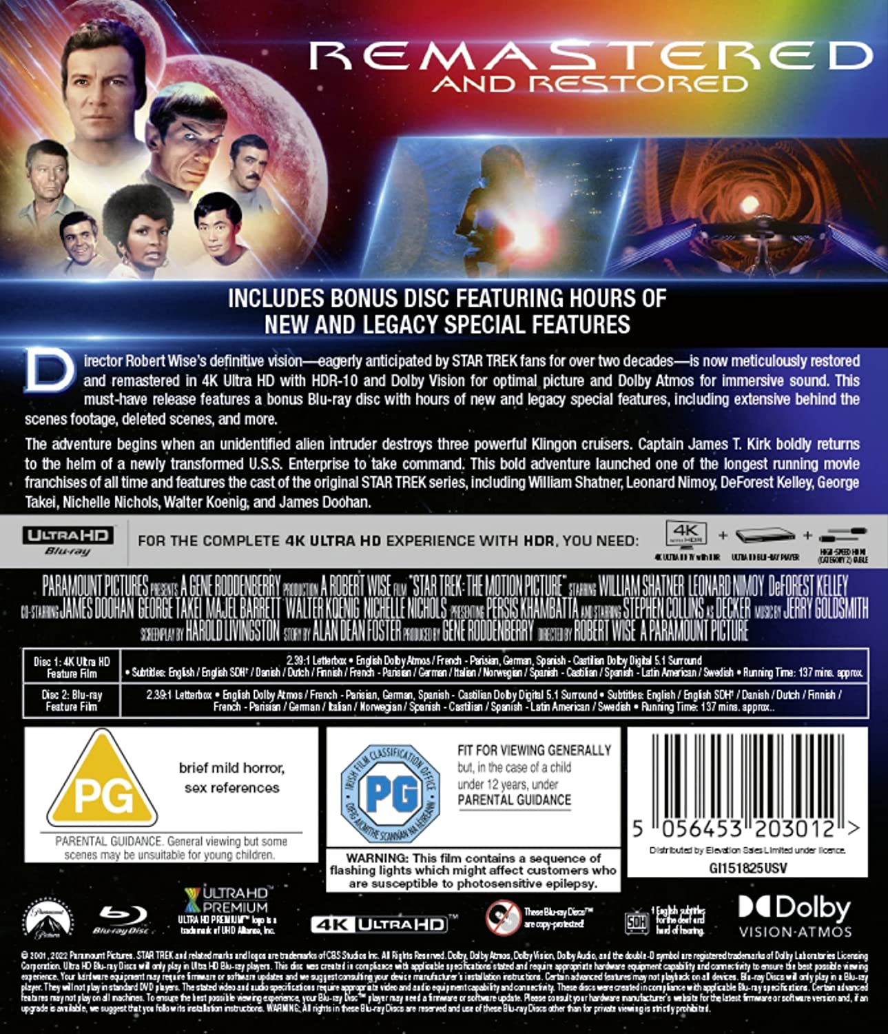 STAR TREK: THE MOTION PICTURE - The Director's Edition 4K UHD