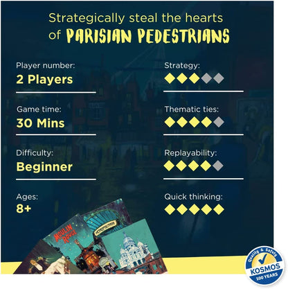DEVIR Thames & Kosmos Paris - Eiffel-Erweiterung, Legespiel zum Platzieren, Familienspiele für Spieleabend, Strategie-Brettspiele für Erwachsene und Kinder, für 2 Spieler, ab 8 Jahren