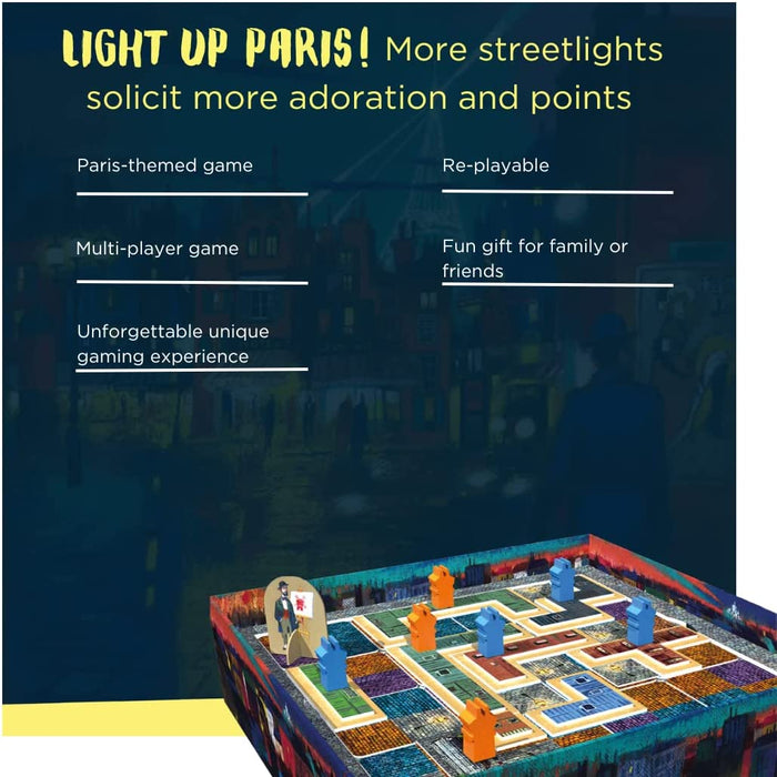 DEVIR Thames & Kosmos Paris - Eiffel-Erweiterung, Legespiel zum Platzieren, Familienspiele für Spieleabend, Strategie-Brettspiele für Erwachsene und Kinder, für 2 Spieler, ab 8 Jahren