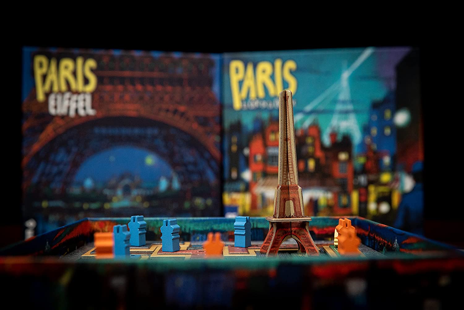 DEVIR Thames & Kosmos Paris - Eiffel-Erweiterung, Legespiel zum Platzieren, Familienspiele für Spieleabend, Strategie-Brettspiele für Erwachsene und Kinder, für 2 Spieler, ab 8 Jahren