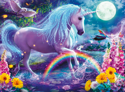Ravensburger 12980 100 pièces XXL-Licorne scintillante (Collection Paillettes) Fantasy & Fairy Tale Einhorn Puzzle für Kinder, Mehrfarbig, 19 x 14 inches (49 x 36 cm