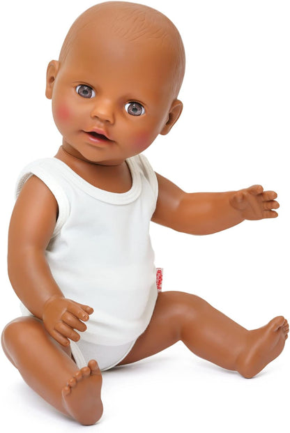 Heless 9221 Clothes Made of Elastic Jersey Material, 2-Piece Underwear Set in White with Vest and Briefs for Dolls and Cuddly Toys, Size, 20-25 cm