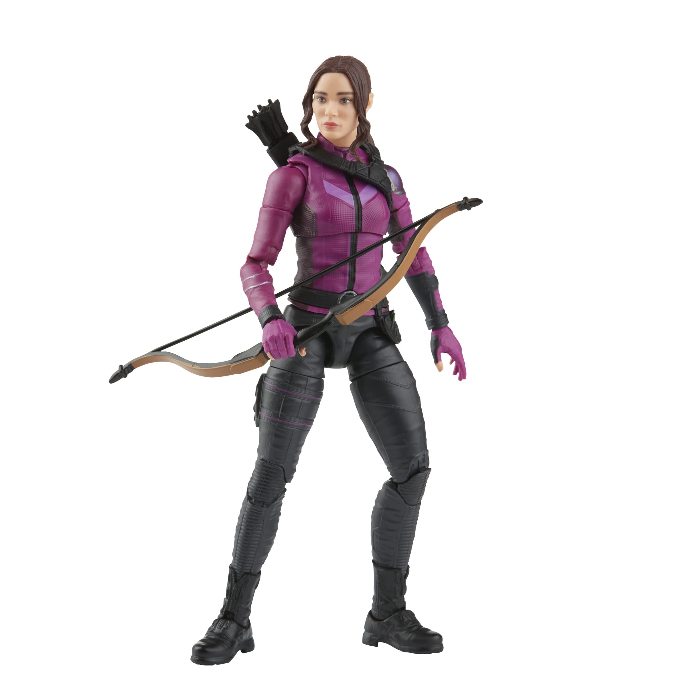 Hasbro Marvel F3856 Marvel Legends MCU Disney Plus Kate Bishop Hawkeye Series Action 6-inch Collectible Toy, 3 Accessories, 1 Build-A-Figure Part, Multi