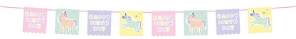 Folat 68291 Unicorns & Rainbows Bunting 6 Metres, Multi-Colour