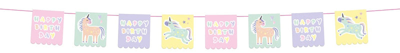 Folat 68291 Unicorns & Rainbows Bunting 6 Metres, Multi-Colour
