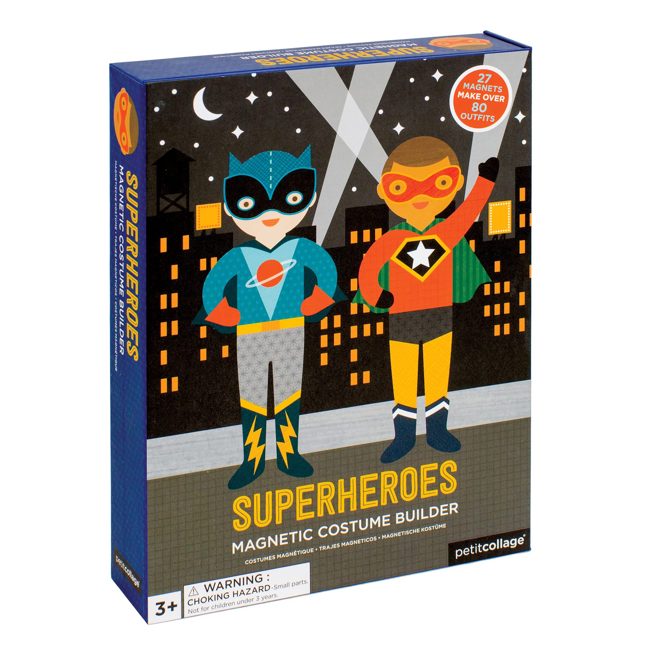 Petit Collage | Magnetic Game | Dress-Up Figure Super Hero Superheroes