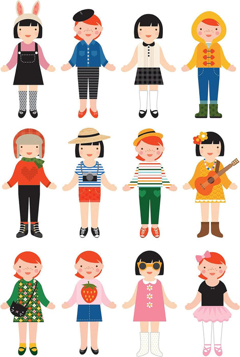 Petit Collage | Magnets Game | Dressing Figures