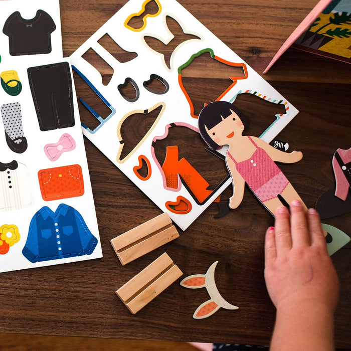 Petit Collage | Magnets Game | Dressing Figures