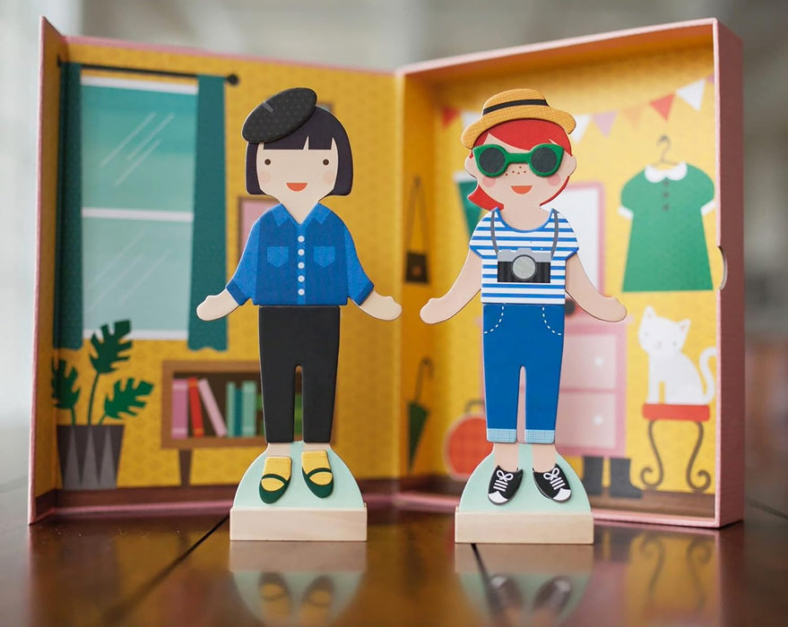 Petit Collage | Magnets Game | Dressing Figures