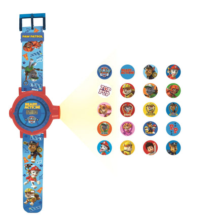 Lexibook PAW Patrol Helfer auf Vier Pfoten Chase Einstellbare Digitale Projektionsuhr - 20 Bilder Chase Marshall Skye Rocky Rubble Zuma - DMW050PA Unica Paw Patrol, Lexibook Paw Patrol - Schermo digitale per orologio a proiezione regolabile- 20 immagini C