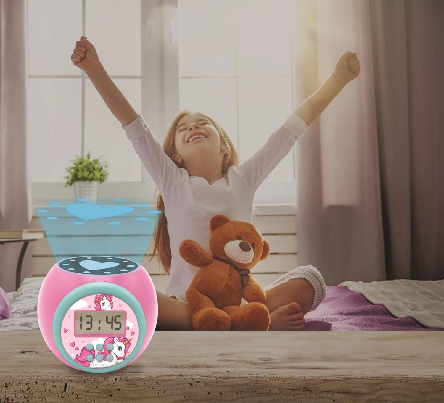 Lexibook - Unicorn - Projector Alarm Clock  (Rl977Uni)