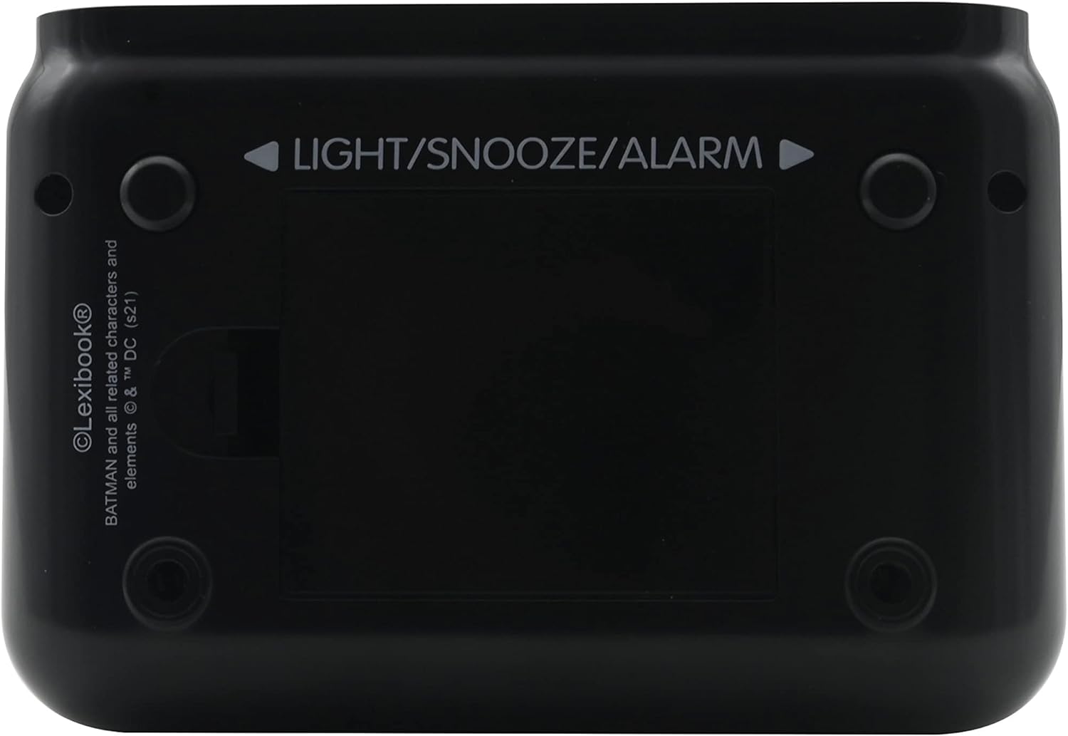LEXIBOOK Digital Alarm Night Light Snooze, Childrens Clock, Luminous Batman, Black Colour
