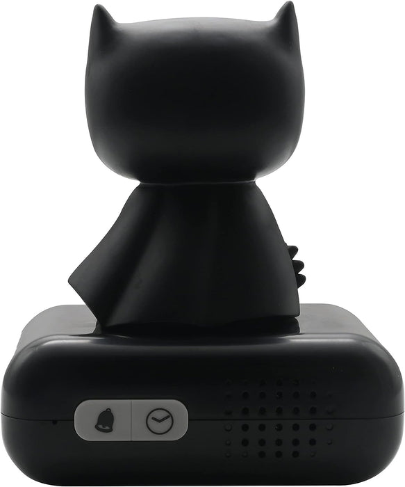 LEXIBOOK Digital Alarm Night Light Snooze, Childrens Clock, Luminous Batman, Black Colour