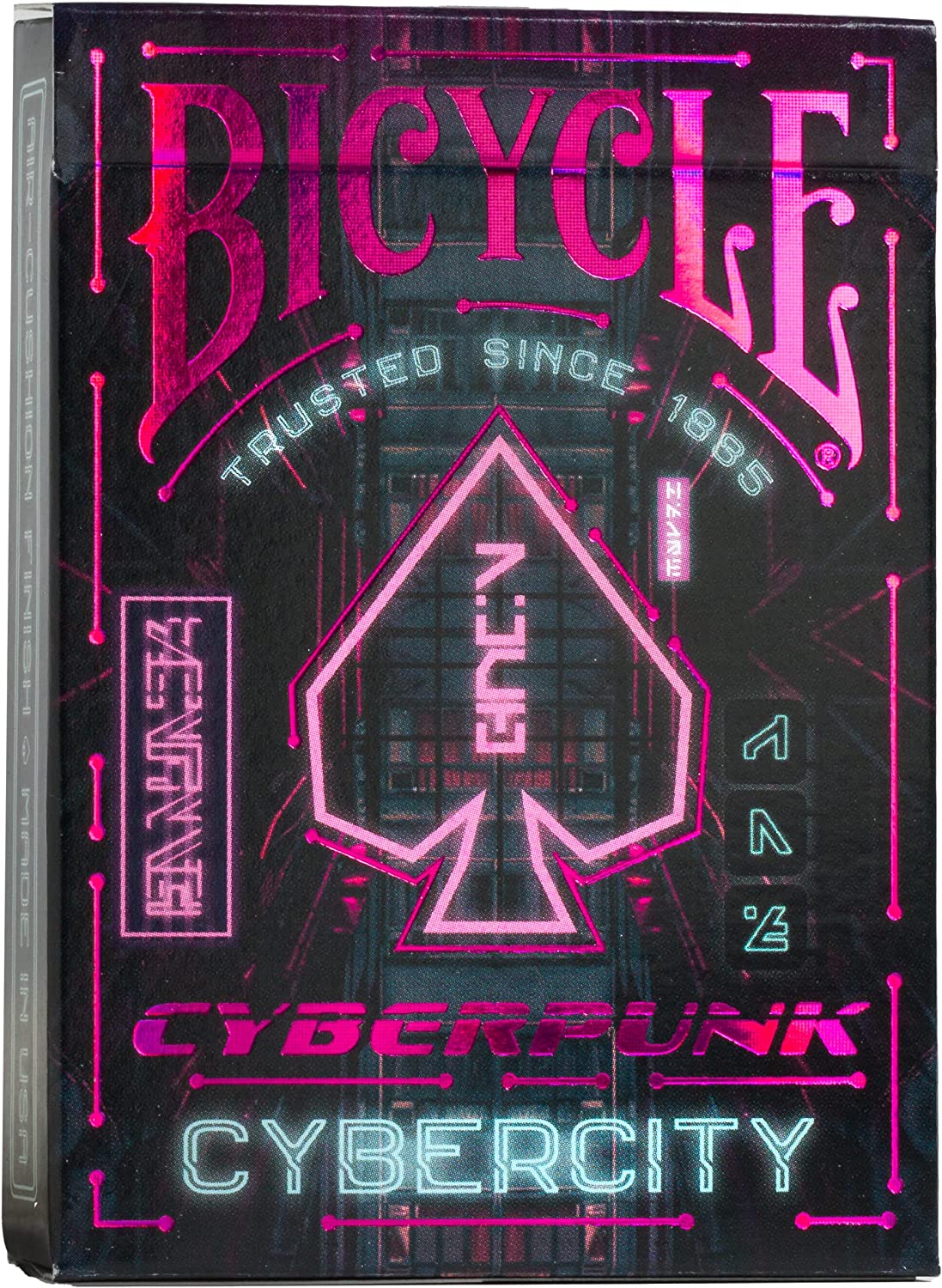 Bicycle Cyberpunk Cyber City Baraja de Cartas de Coleccion, Magia y cardistryEdición Especial.