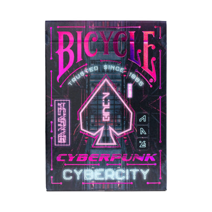 Bicycle Cyberpunk Cyber City Baraja de Cartas de Coleccion, Magia y cardistryEdición Especial.