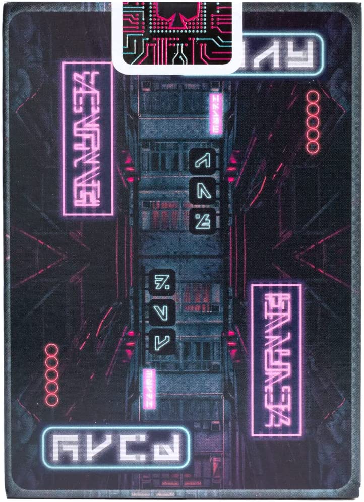 Bicycle Cyberpunk Cyber City Baraja de Cartas de Coleccion, Magia y cardistryEdición Especial.