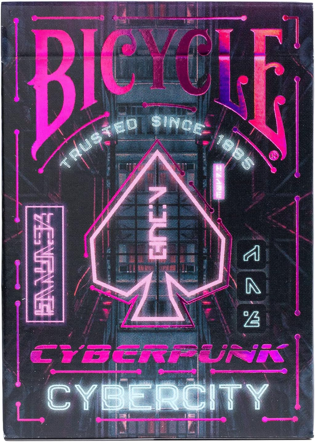 Bicycle Cyberpunk Cyber City Baraja de Cartas de Coleccion, Magia y cardistryEdición Especial.