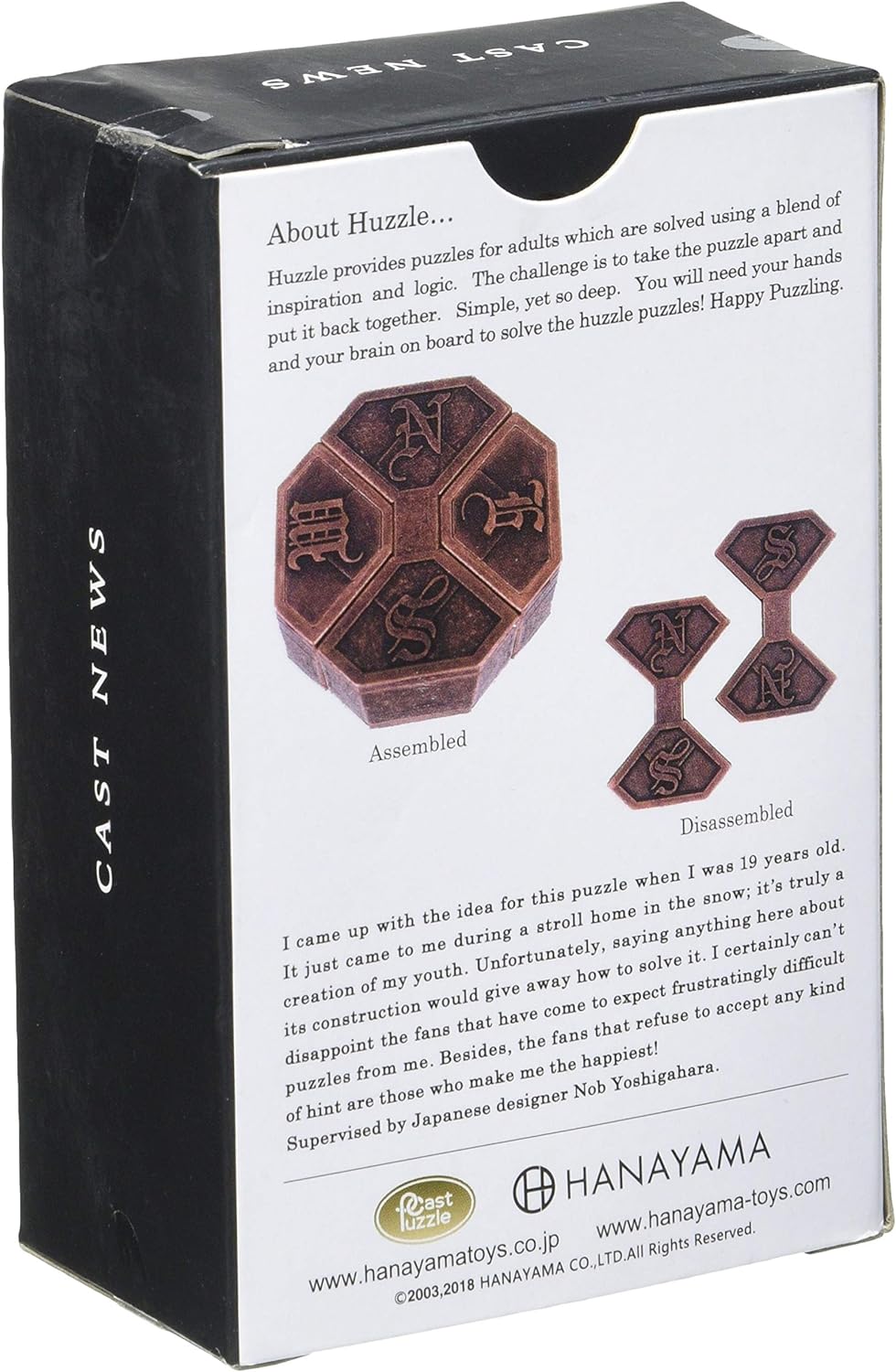 SOLOMAGIA-515112 Huzzle Cast News-Difficulty Grand Master-Close-Up Trucos Magia-Magic Tricks and Props, Multicolor, único (515112